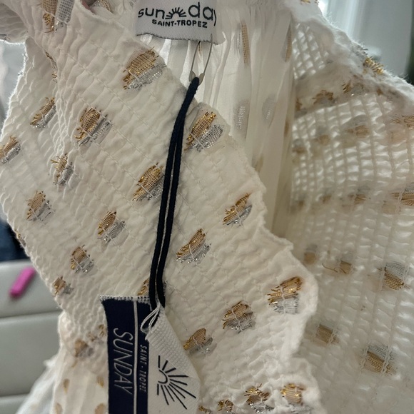 Sunday st tropez white metallic set one size - Picture 3 of 7